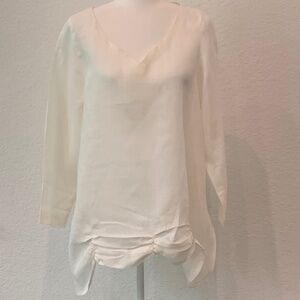 Moonlight Cream Linen Tunic